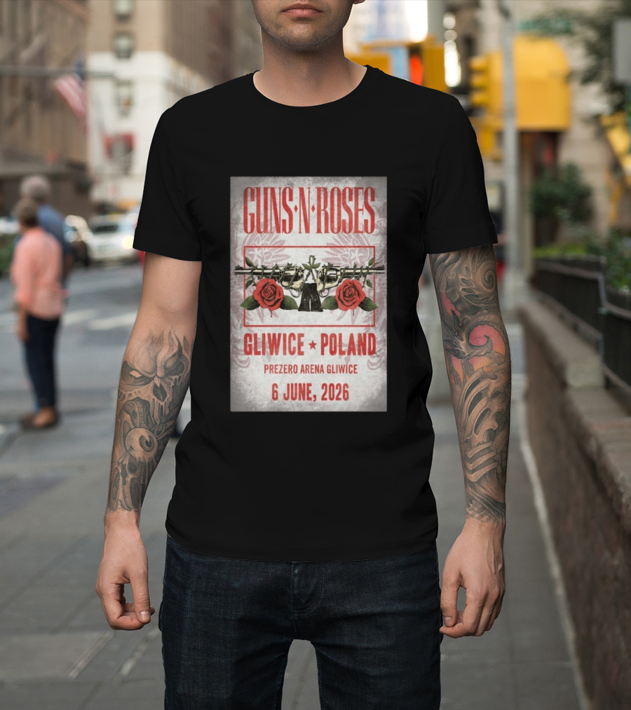 Guns N' Roses Gliwice Poland 6 June 2026 PreZero Arena T-Shirt