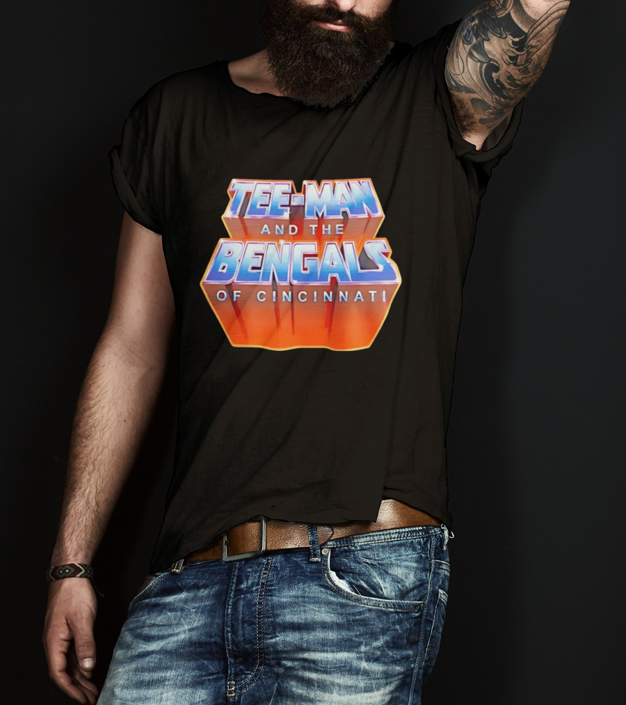 Tee Man And The Bengals Of Cincinnati T-Shirt