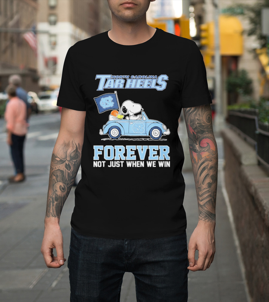 North Carolina Tar Heels Peanuts Forever Not Just When We Win T-Shirt