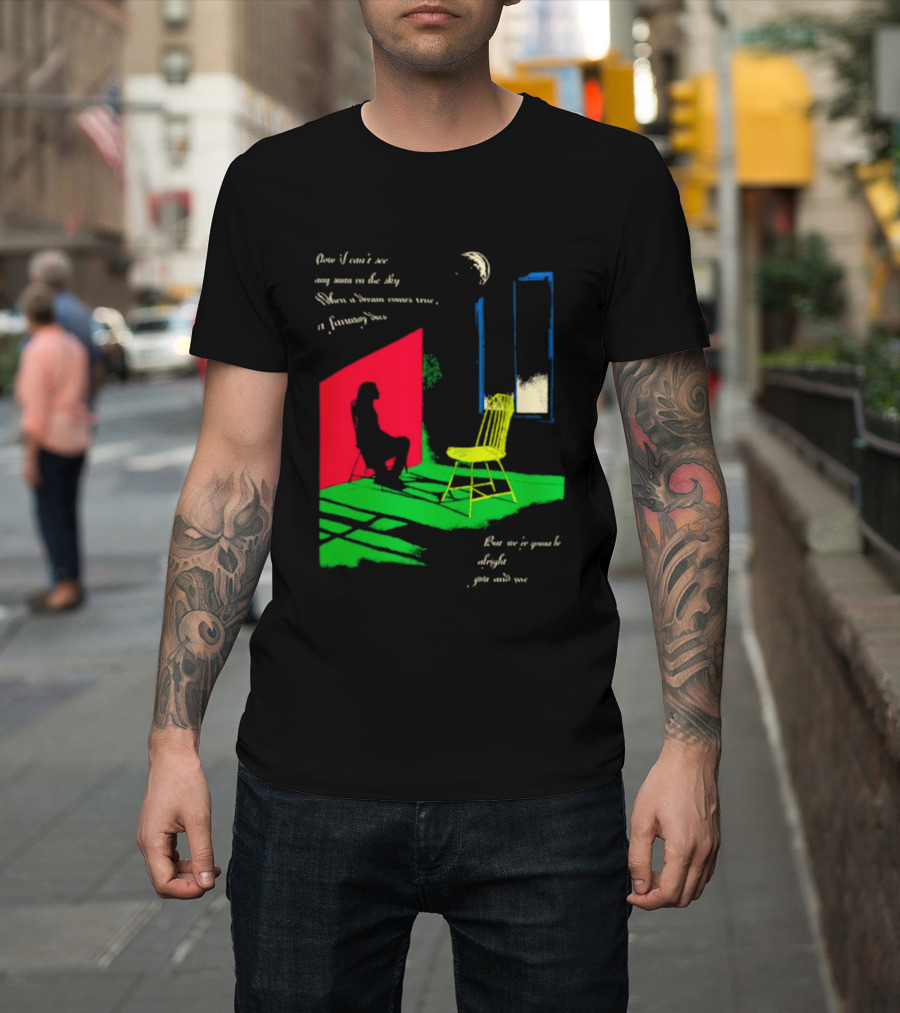 Phoebe Bridgers Chair Tour Shadow Scene With Moon And Writing T-Shirt