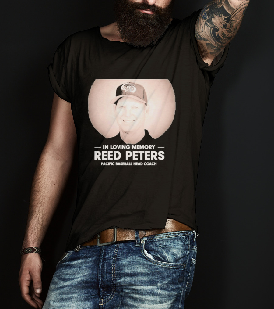 In Loving Memory Reed Peters Pacific Baseball Head Coach Panthers Cap T-Shirt