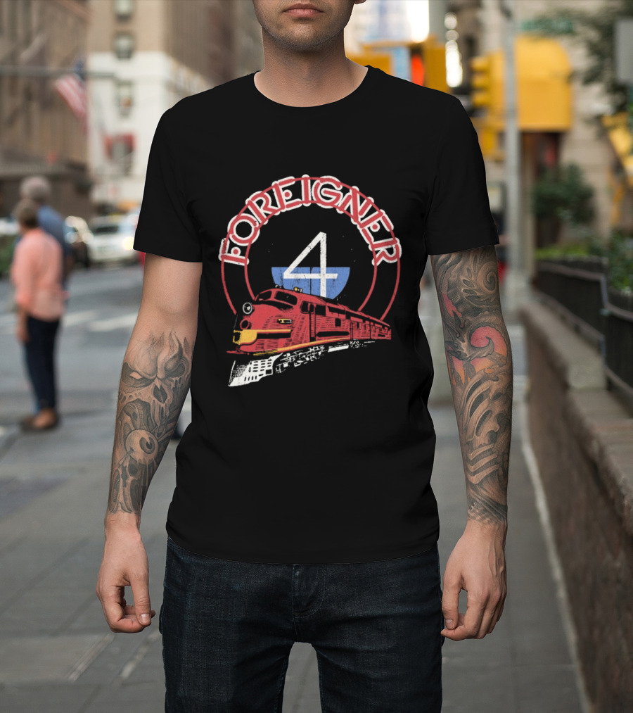Foreigner 4 Train Red T-Shirt