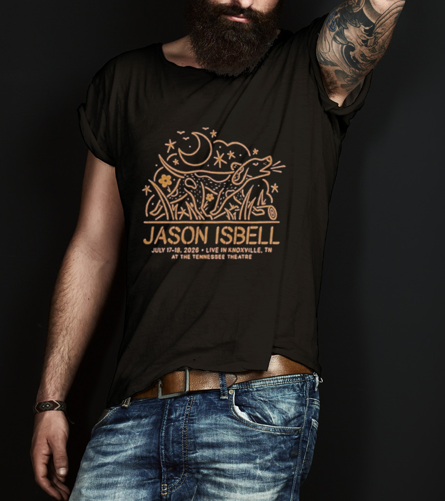 Jason Isbell Solo Show July 17 18 2026 Tennessee Theatre Knoxville T-Shirt