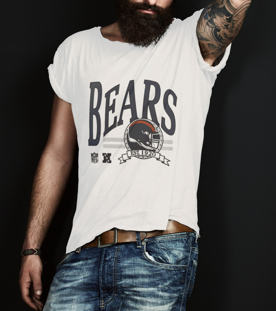 Bears Est 1920 Chicago Helmet Football NFL NFC T-Shirt