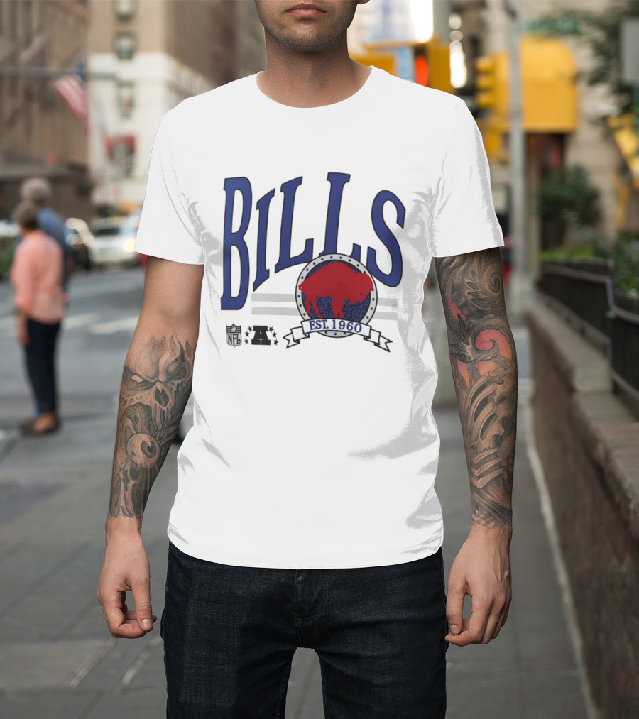 Buffalo Bills Est 1960 Blue Red Buffalo T-Shirt