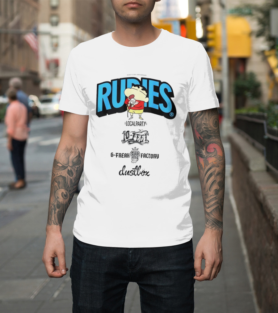 Rudies Crayon Shinchan Local Party B Freak Factory Duettrax Collaboration T-Shirt
