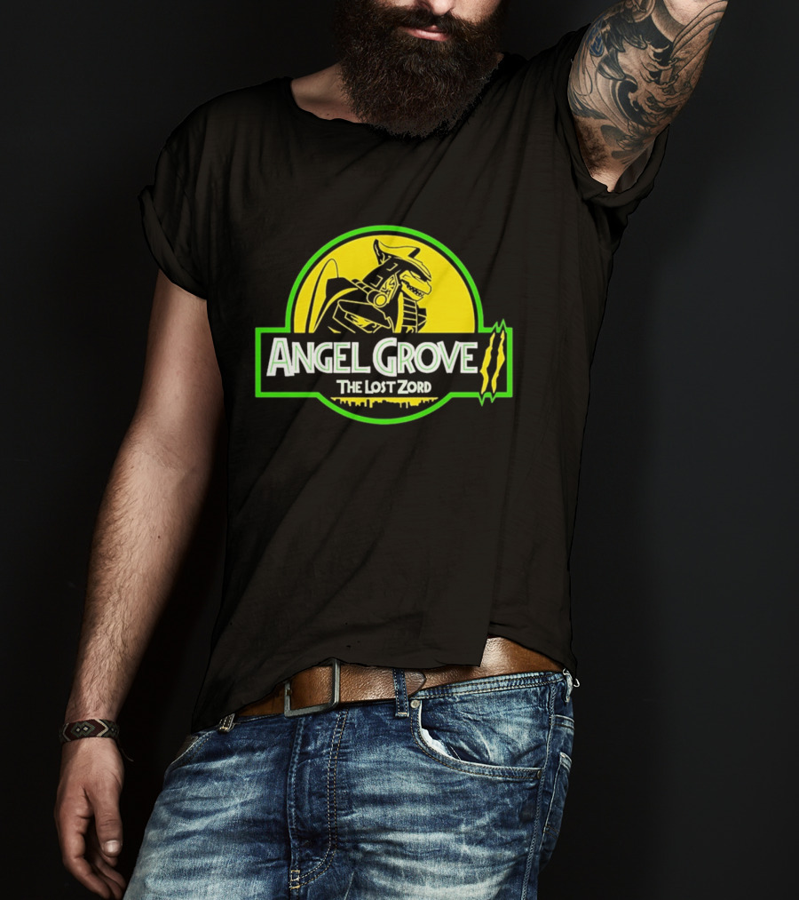 Angel Grove The Lost Zord Dinosaur Robot T-Shirt