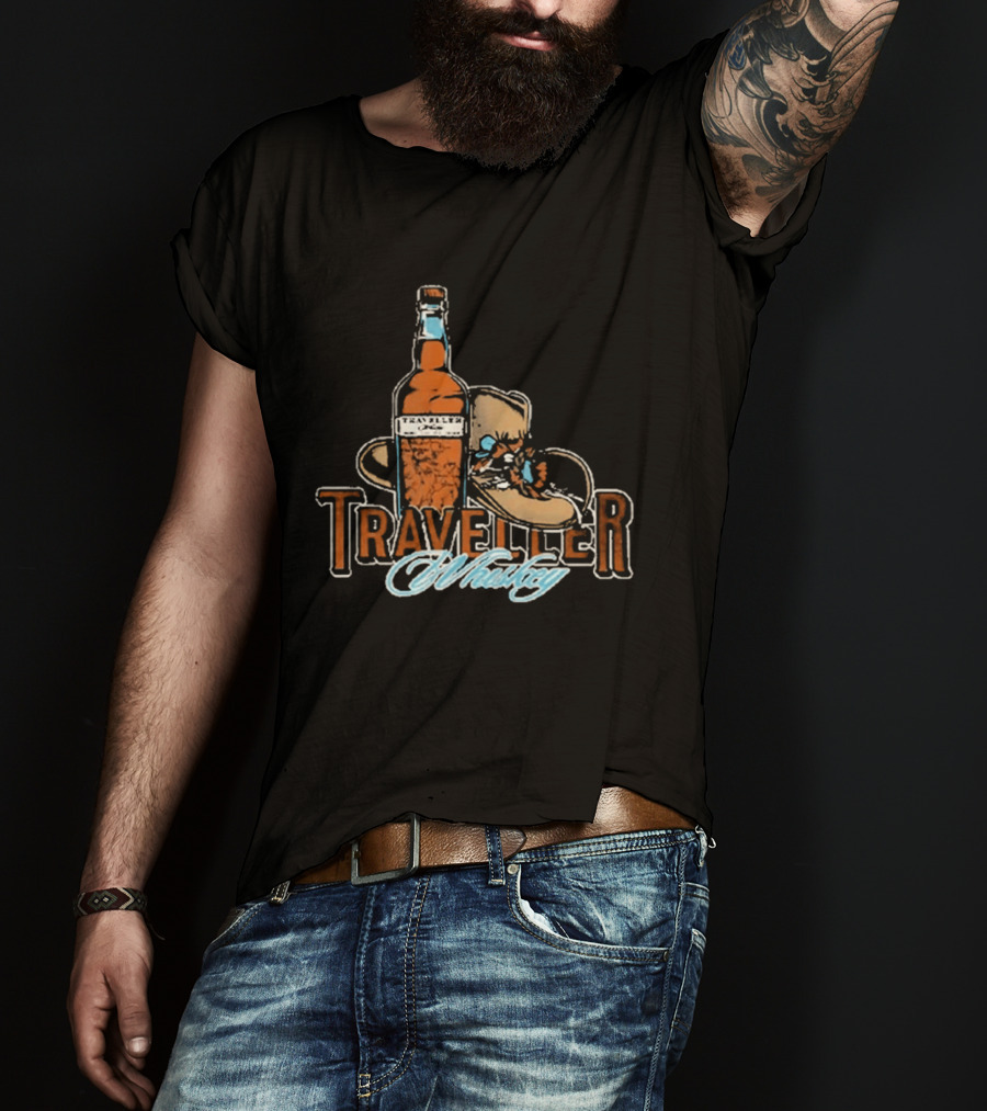 Traveller Whiskey Bottle Hat Chris Stapleton T-Shirt