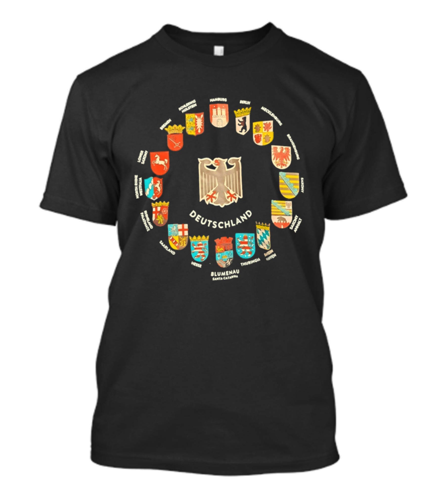 Deutschland Wappen Adler Bundesländer Kreise Bundeswappen T-Shirt
