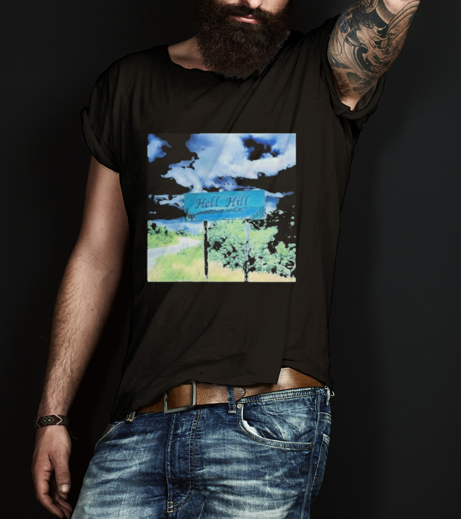 Elita Harkov Hell Hill Scenic Road Sign T-Shirt