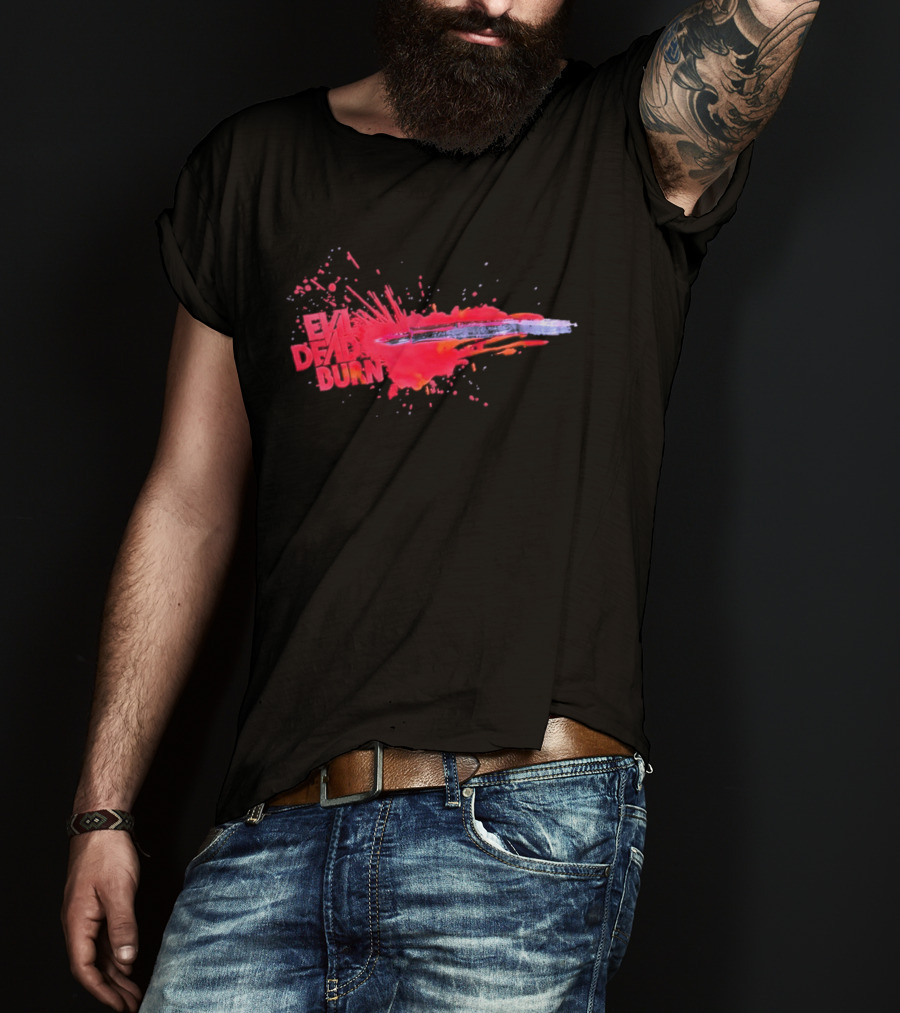 Evil Dead Burn 2026 Horror Splatter Blade T-Shirt