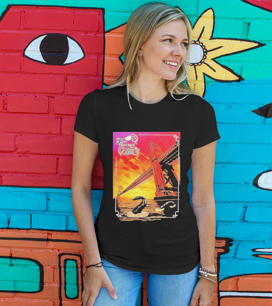 Phish The Spring Tour 2025 Bill Graham Civic Auditorium San Francisco April 22nd 23rdBridge T-Shirt