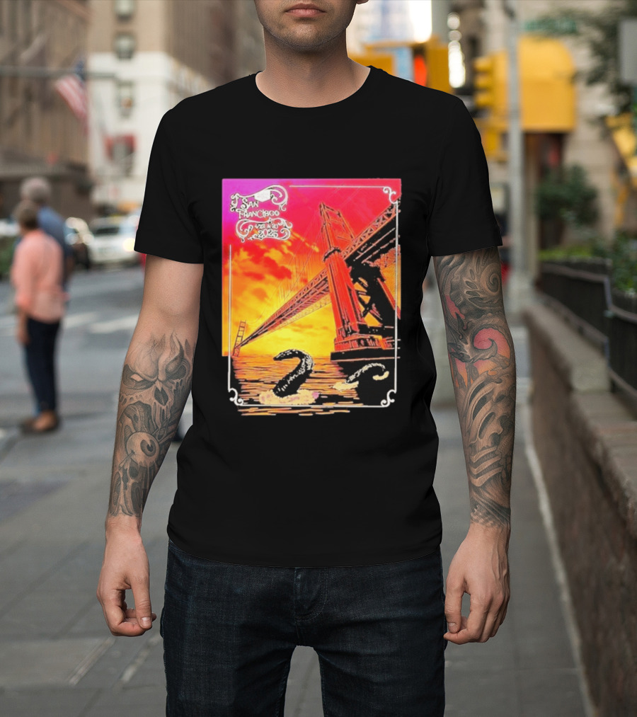 Phish The Spring Tour 2025 Bill Graham Civic Auditorium San Francisco April 22nd 23rdBridge T-Shirt