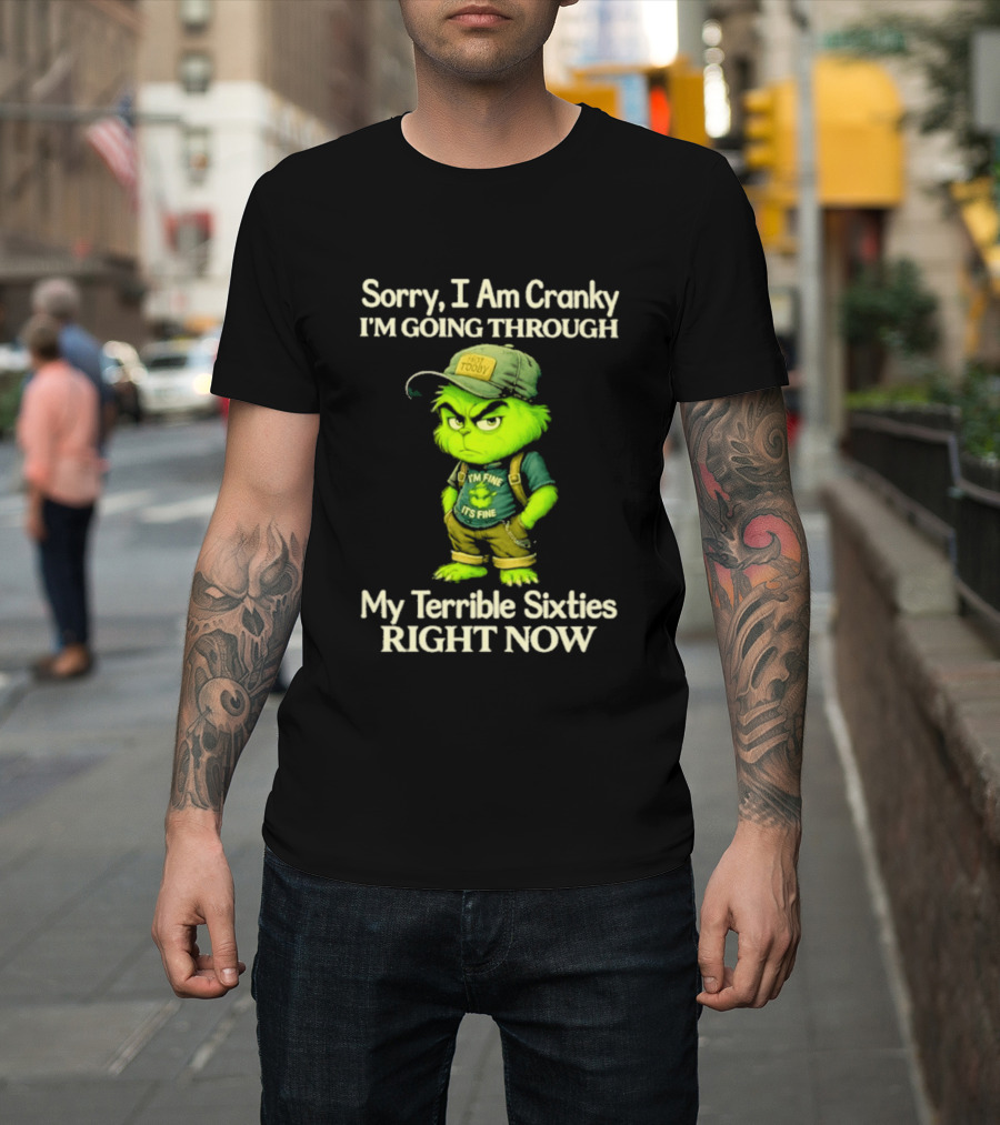 Sorry I Am Cranky I'm Going Through My Terrible Sixties Right Now T-Shirt