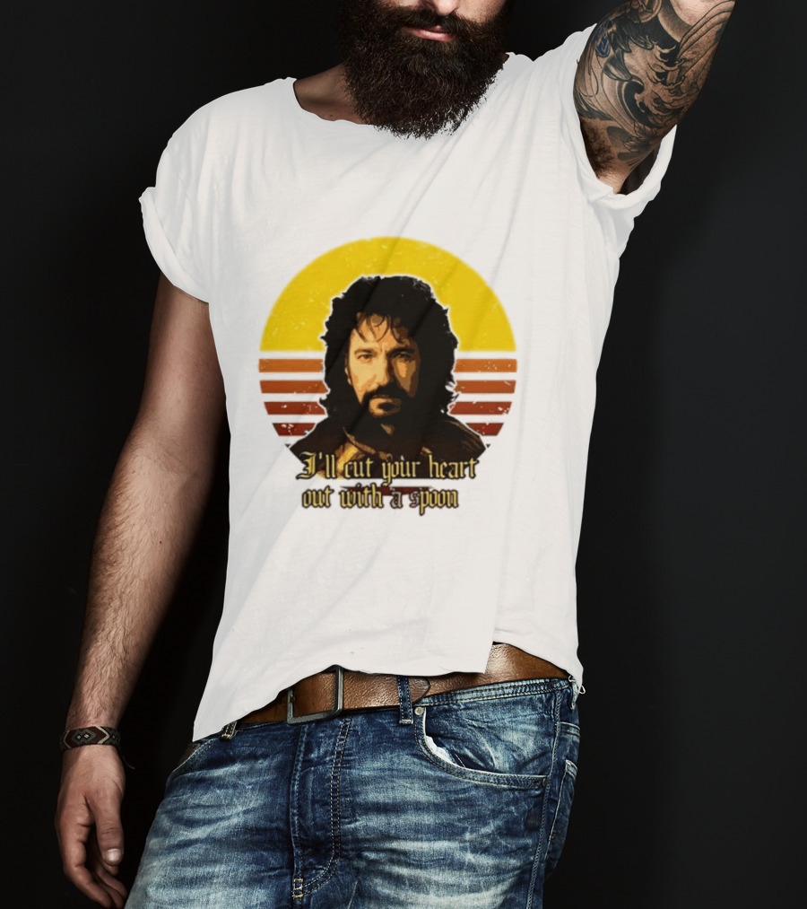 Alan Rickman I'll Cut Your Heart Out With A Spoon T-Shirt