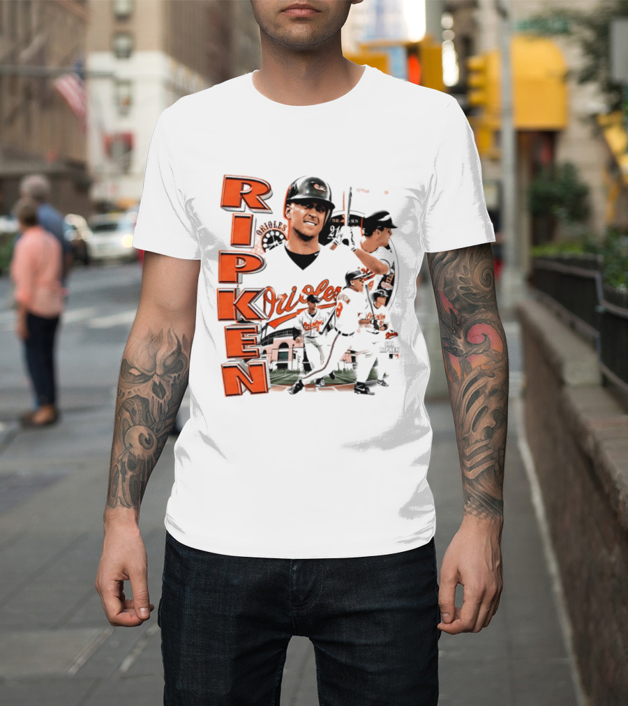 Ripken Baltimore Orioles MLB 2026 Collage Baseball Themed Fan Wear T-Shirt