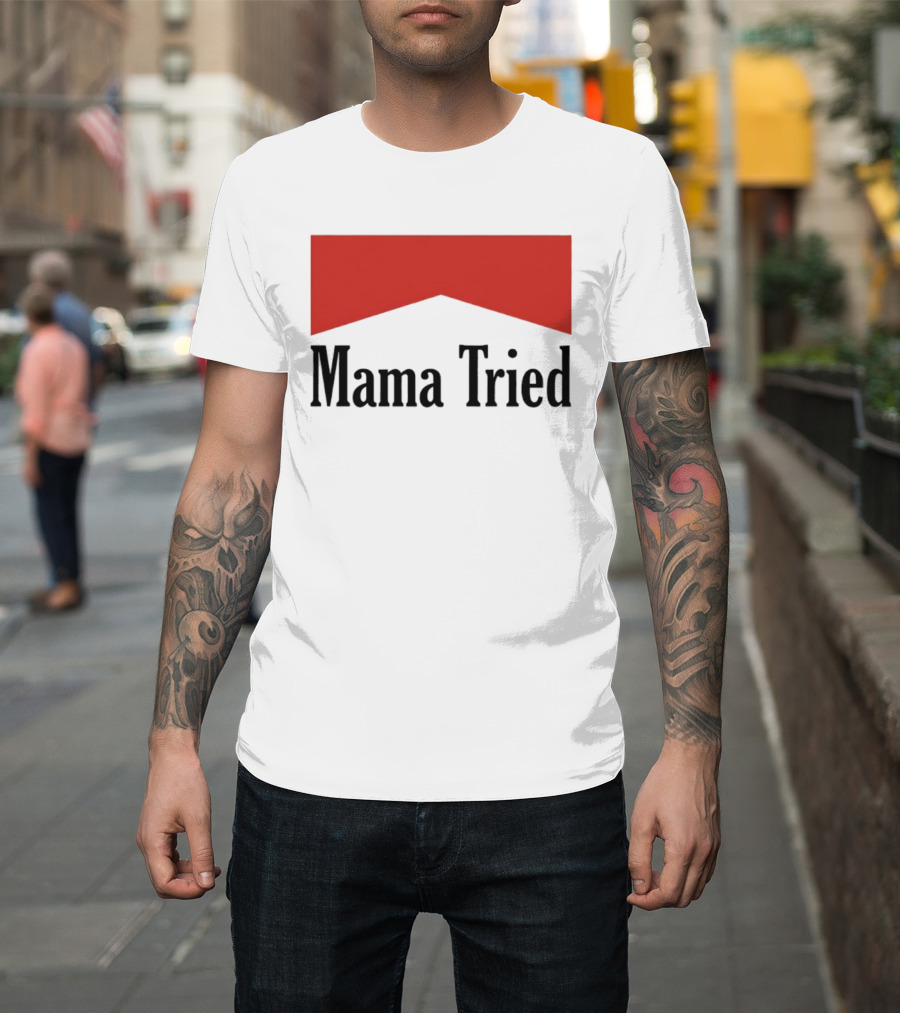 Mama Tried Red Chevron T-Shirt