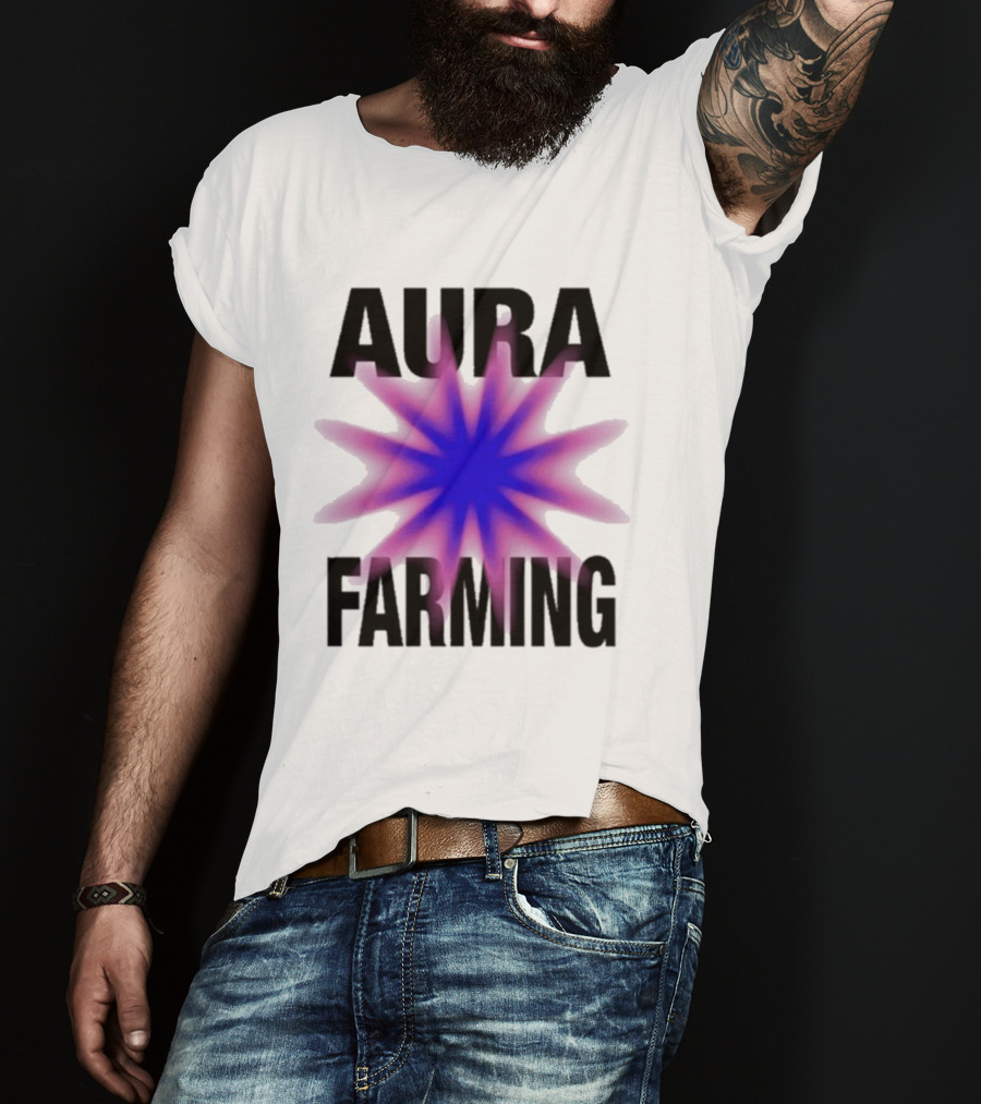 Farming Aura Starburst Energy Visual T-Shirt