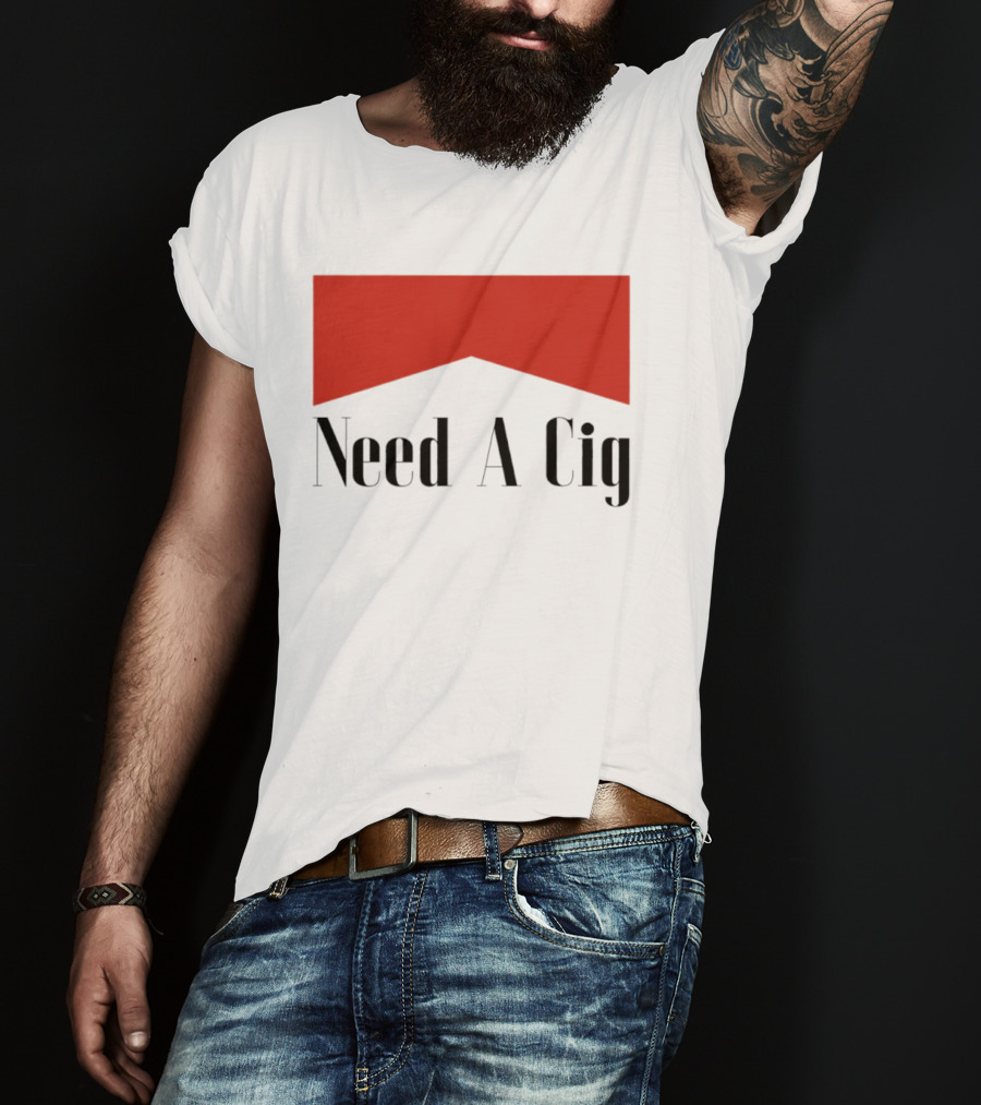 Need A Cig Marlboro Red Chevron T-Shirt