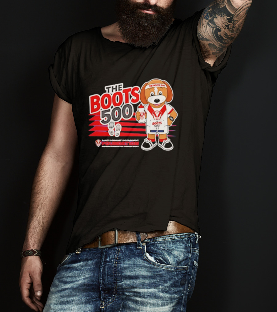 The Boots 500 Saints Community Development Foundation Adventures T-Shirt