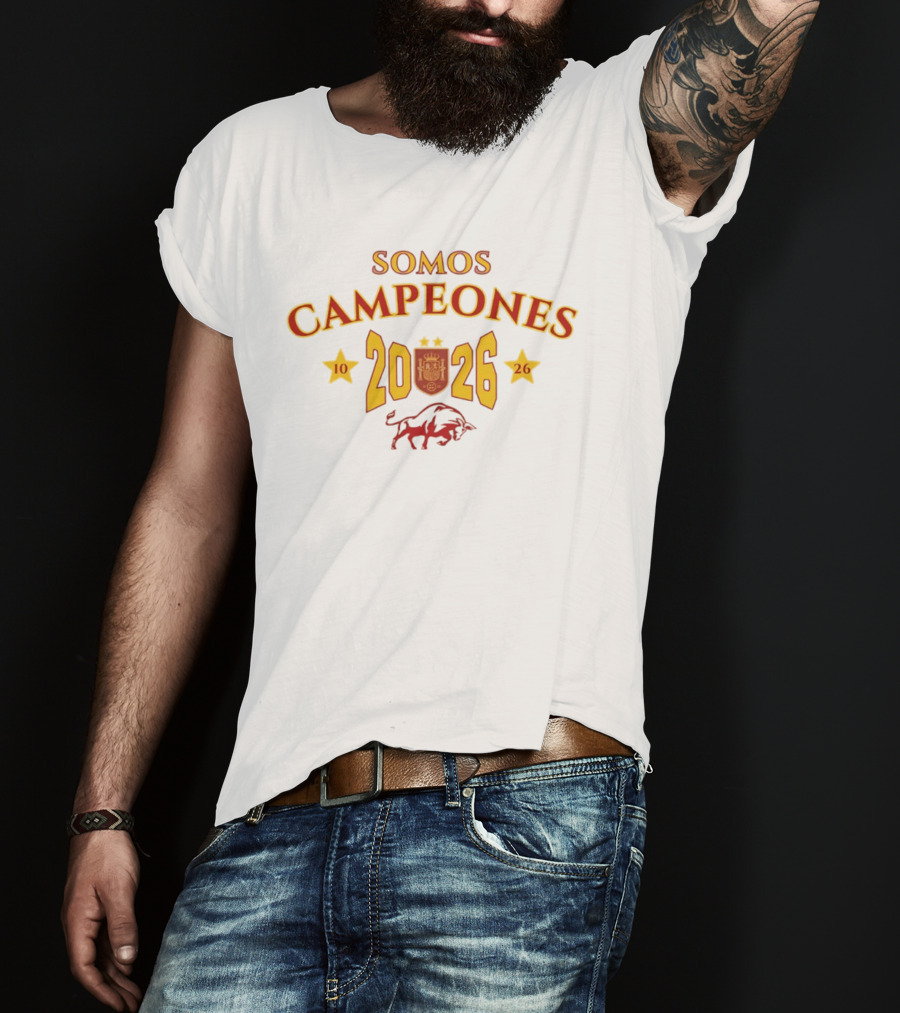 Somos Campeones 2026 Spain 10 26 Bull T-Shirt