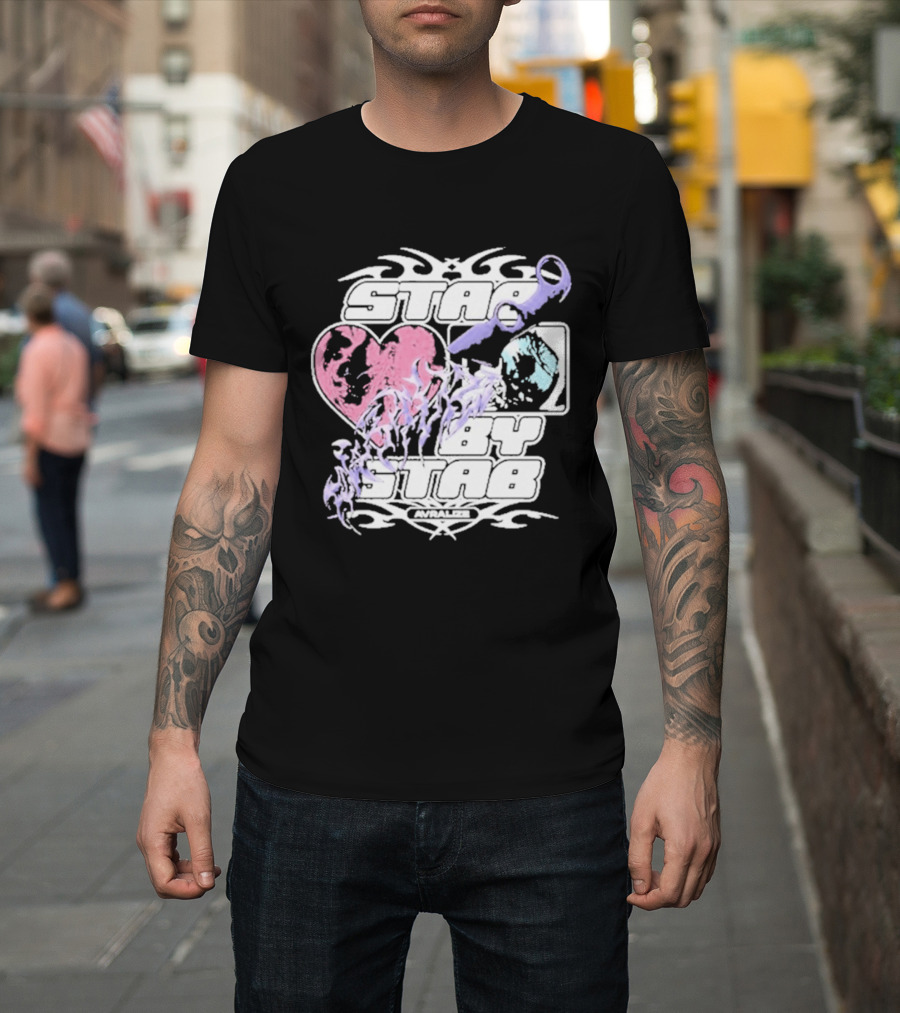 Avralize Stab By Stab Heart And Wrench T-Shirt