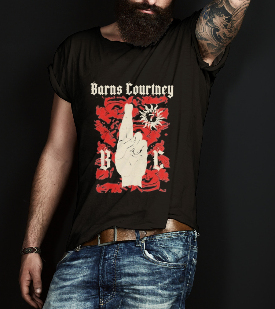 Barns Courtney Icon Roses Crossed Fingers V I C T-Shirt