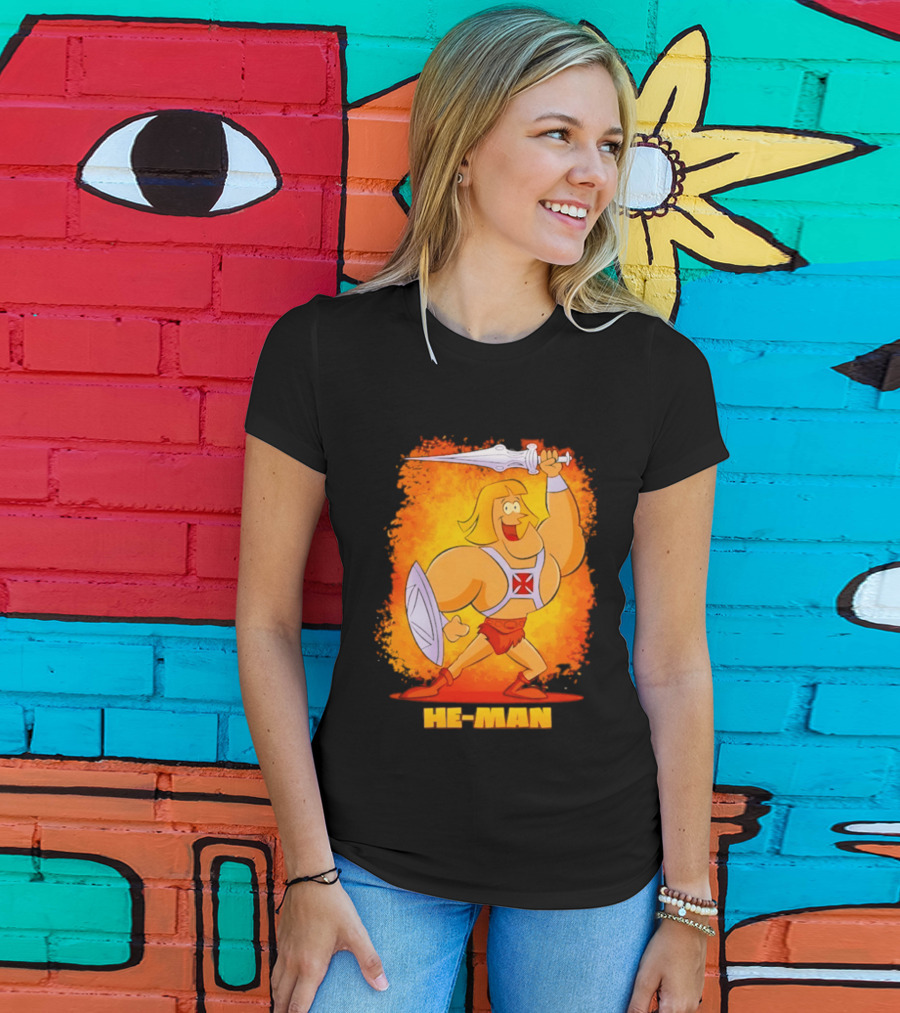 He Man Power Sword Masters Of The Universe Retro 80s T-Shirt