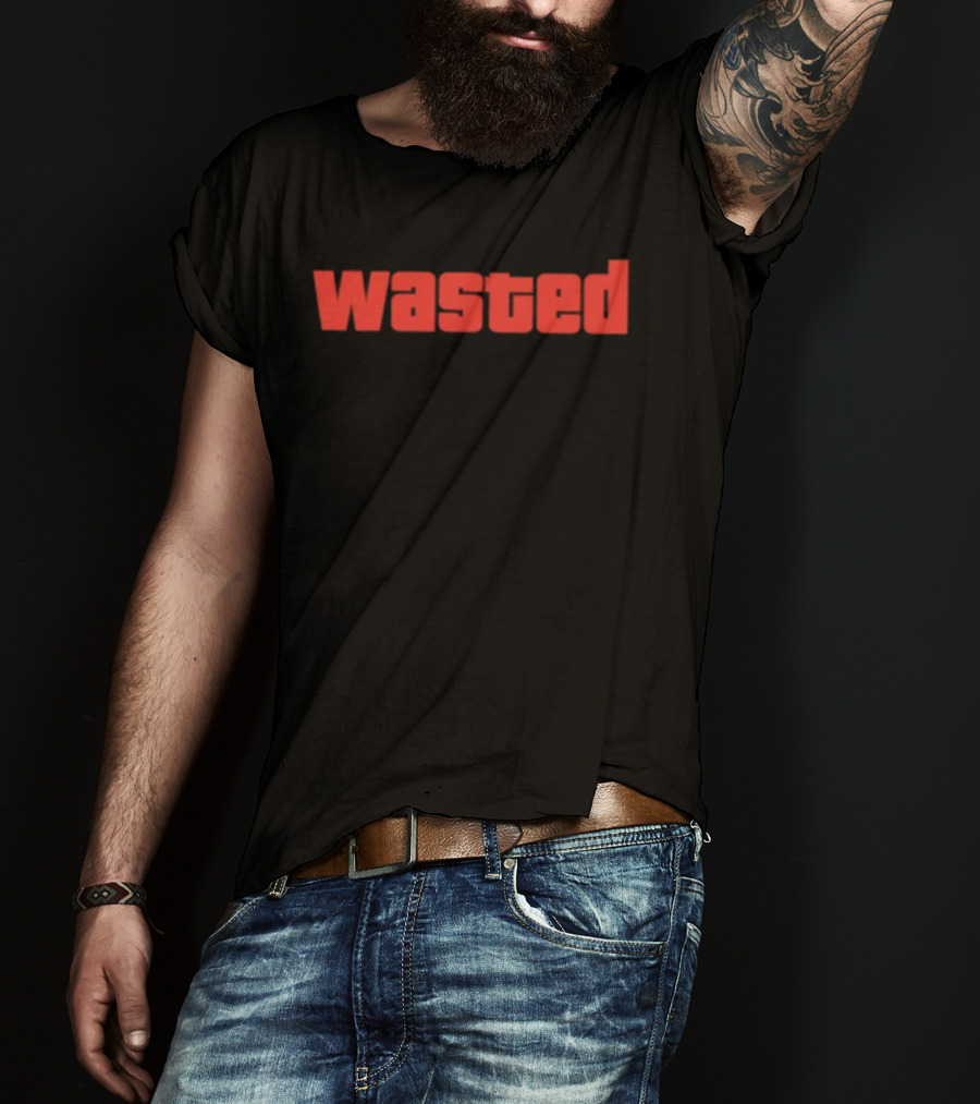 Wasted Grand Theft Auto GTA Video Game T-Shirt