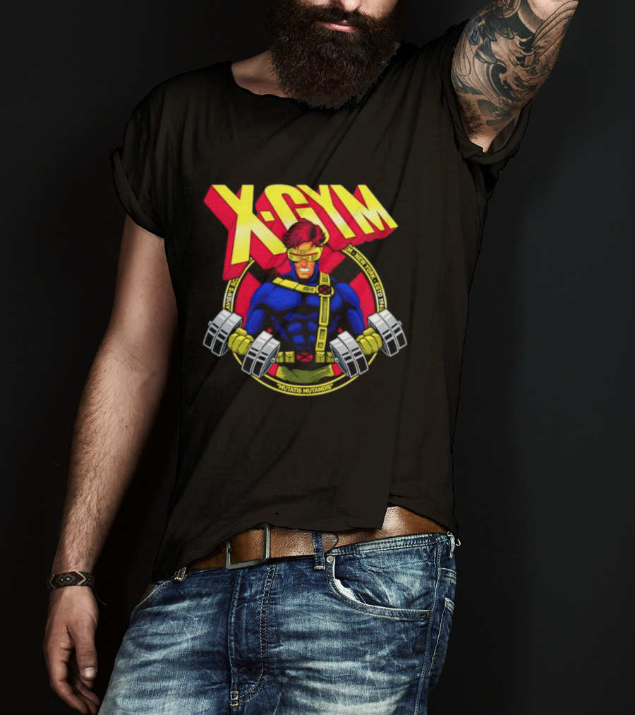 X Gym Cyclops Xavier's School New York Mutatis Mutandis Estd 1963 T-Shirt