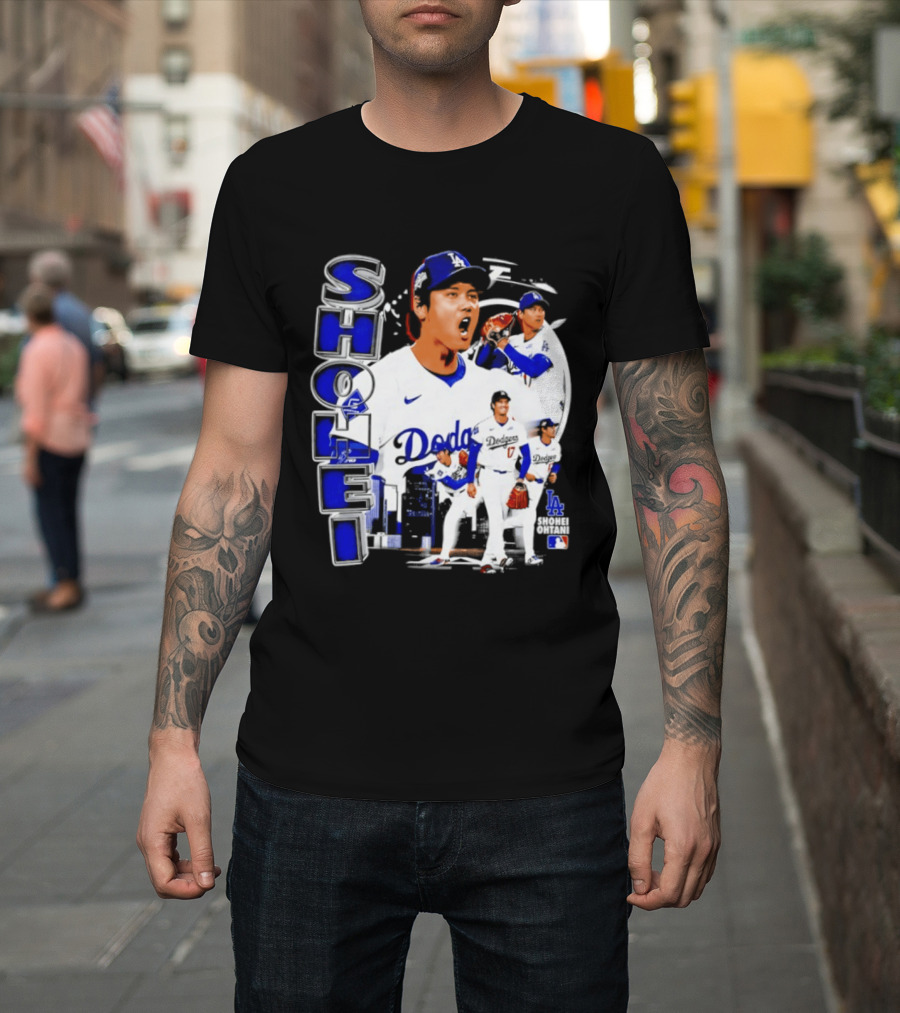 Shohei Ohtani Los Angeles Dodgers MLB 2026 Dodgers Collage T-Shirt