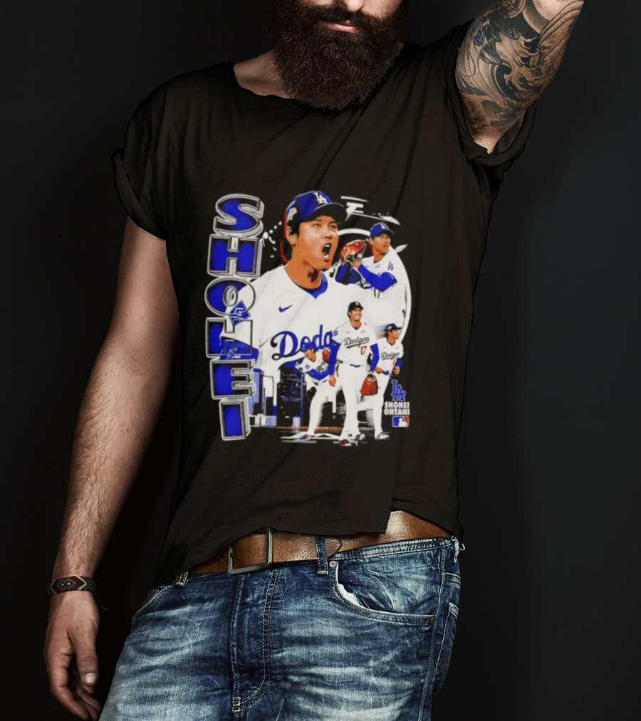 Shohei Ohtani Los Angeles Dodgers MLB 2026 Dodgers Collage T-Shirt