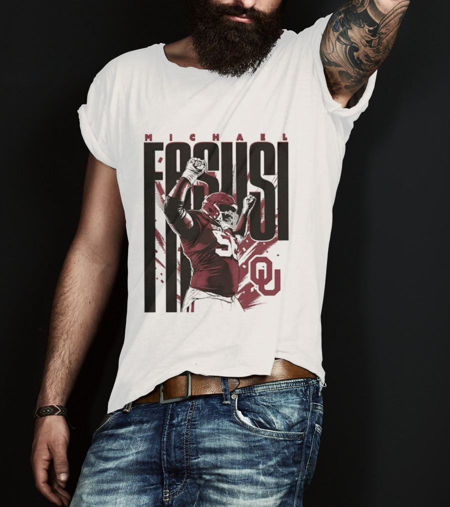 Michael Fasusi Oklahoma Sooners Football NCAA Player OU T-Shirt