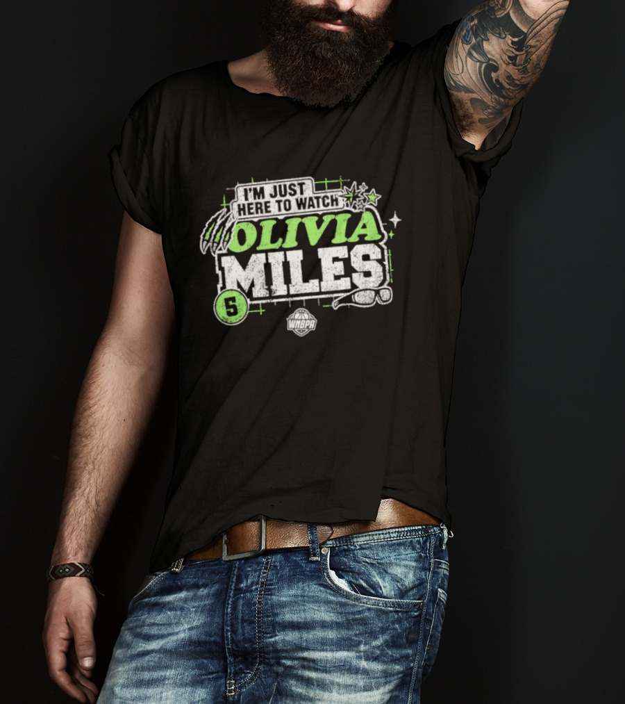 I'm Just Here To Olivia Miles 5 Minnesota Lynx WNBA T-Shirt