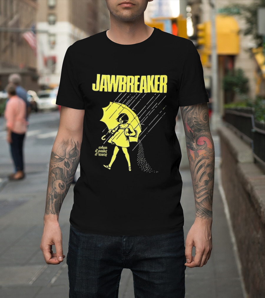 Jawbreaker When It Pains It Roars 2025 Japan Autumn Umbrella Girl T-Shirt