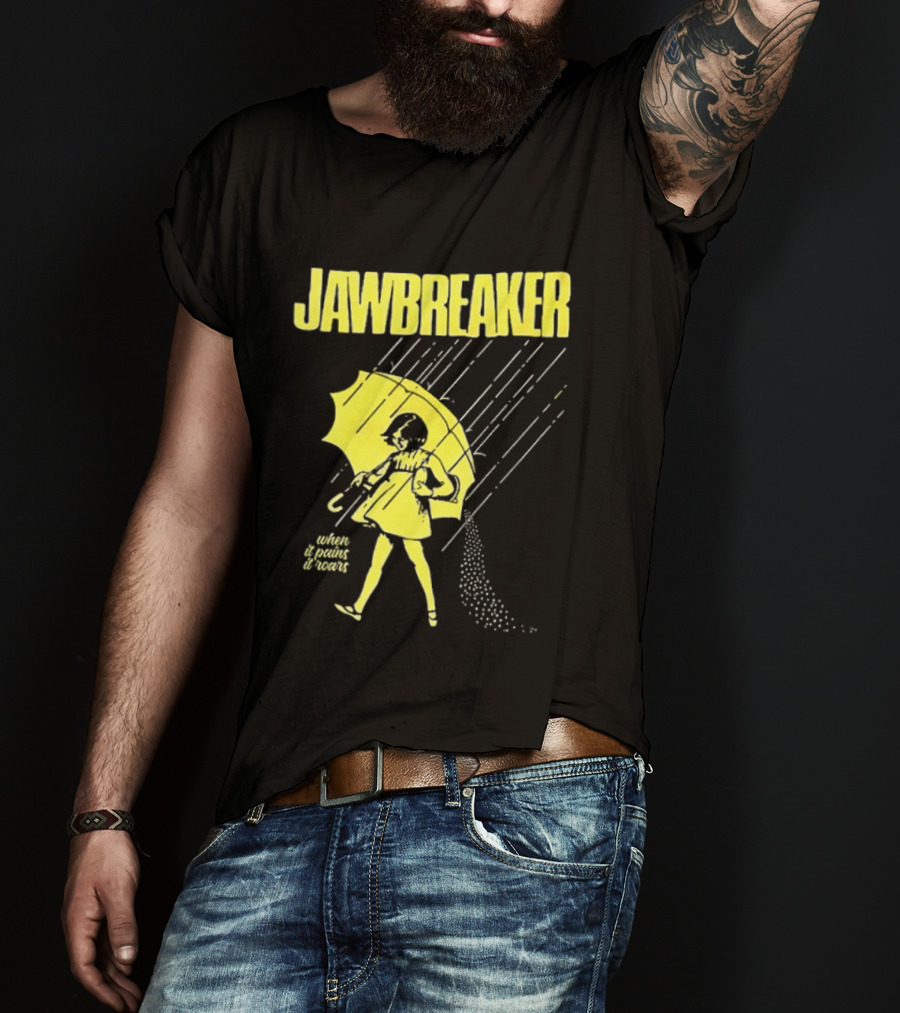 Jawbreaker When It Pains It Roars 2025 Japan Autumn Umbrella Girl T-Shirt