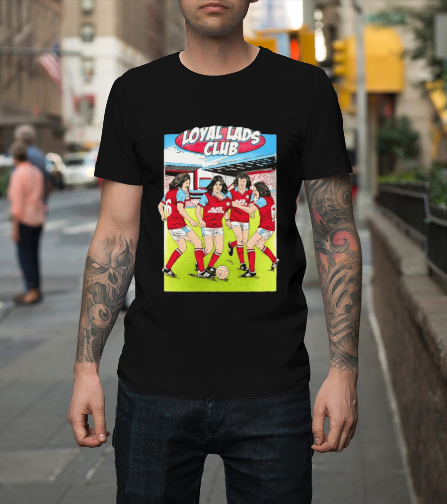 Loyal Lads Club Black Sabbath Heavy Metal Football Team Retro Comic T-Shirt