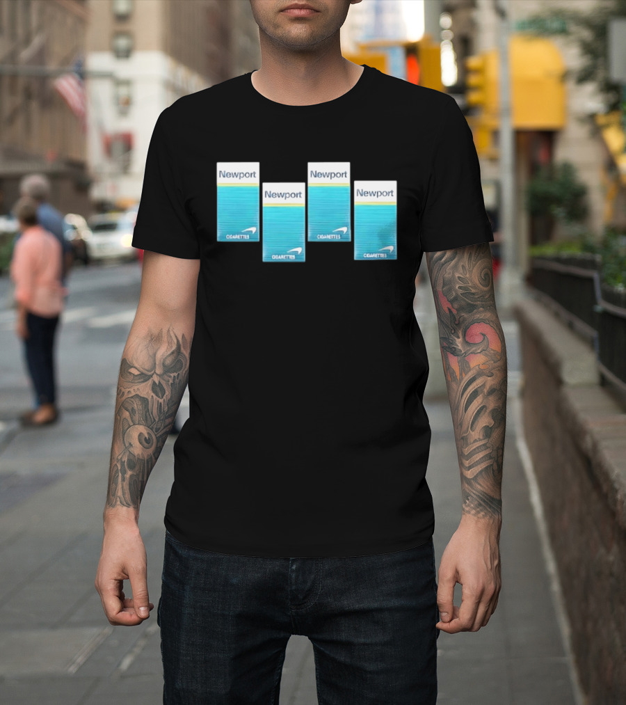 Newport Menthol Cigarettes Iconic Tobacco Packs T-Shirt