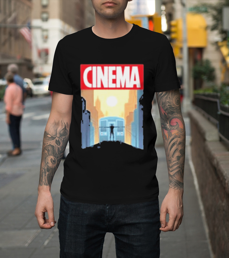 Screencrush Cinema Spidey Subway Sunset Scene T-Shirt