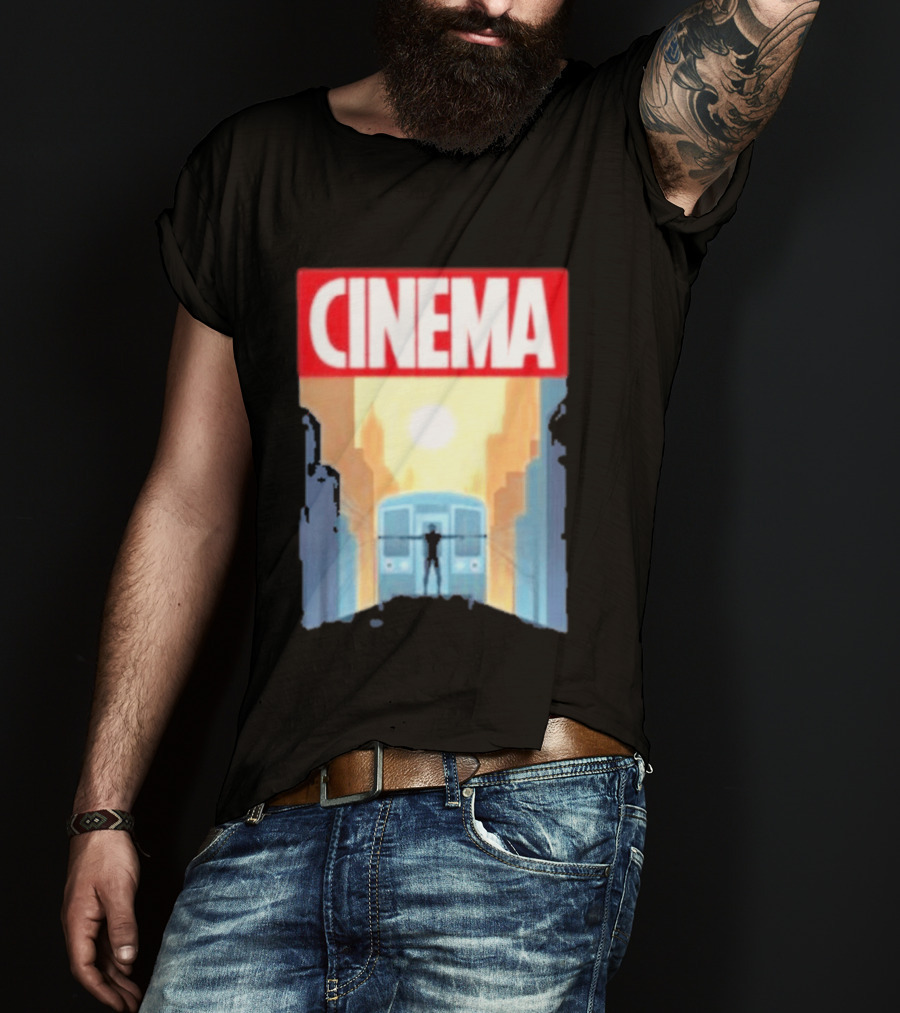 Screencrush Cinema Spidey Subway Sunset Scene T-Shirt