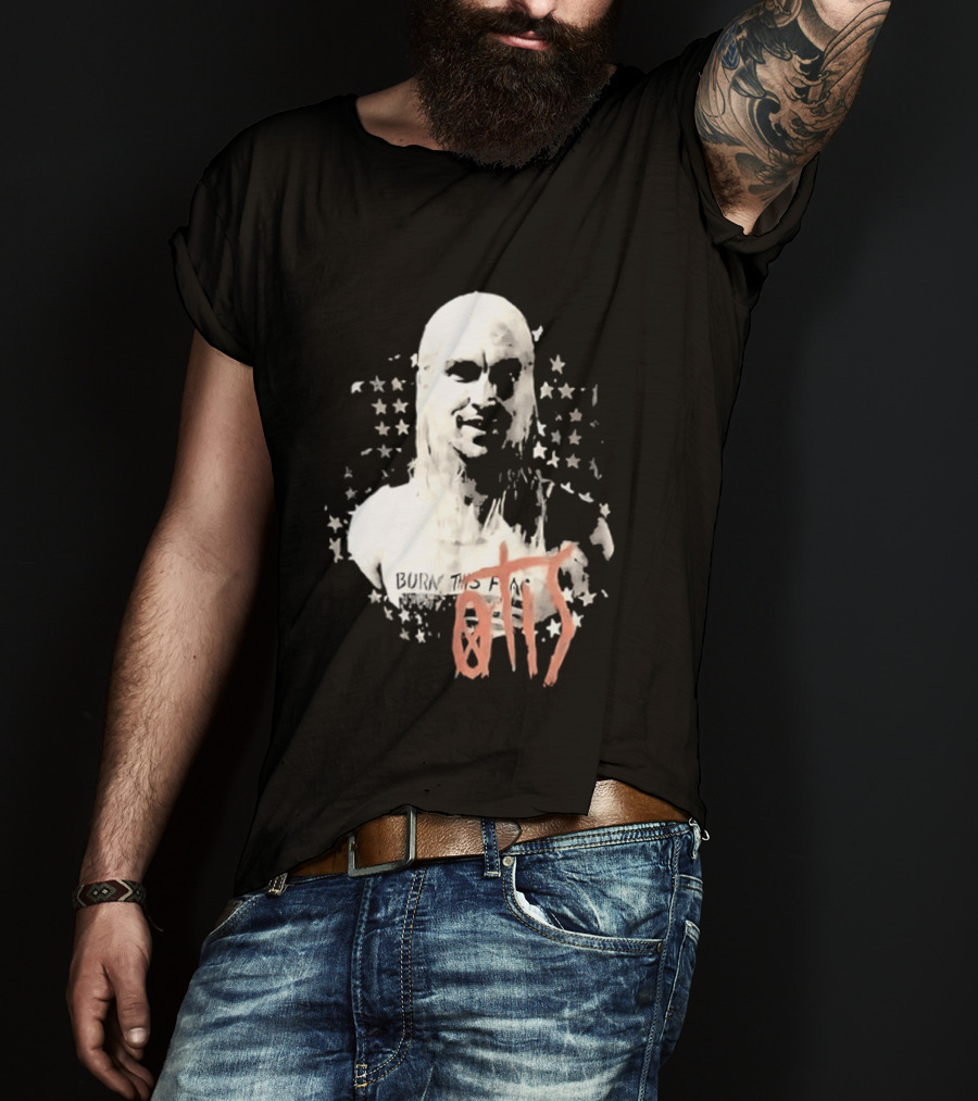 House Of 1000 Corpses Otis Rob Zombie Stars 2 Sided T-Shirt