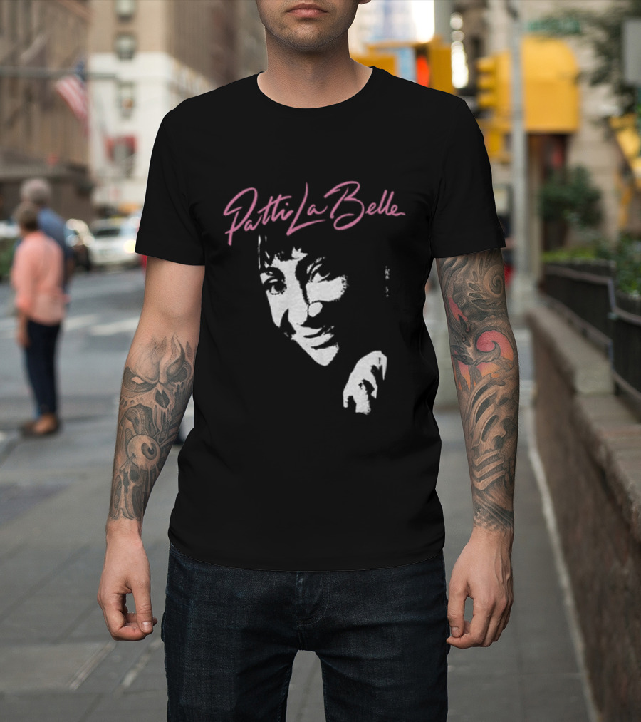 Patti LaBelle Signature Pink Name White Face T-Shirt