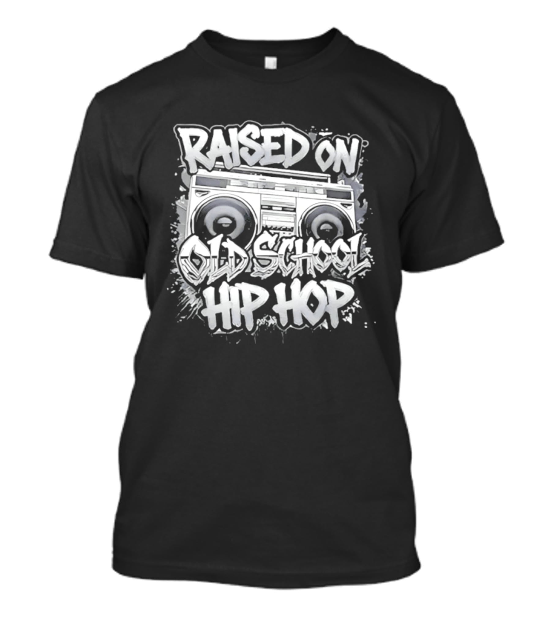 Raised On Old School Hip Hop Boombox T-Shirt