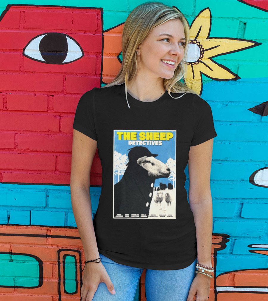 The Sheep Detectives Hugh Jackman Hong Chau Nicholas Galitzine Molly Gordon Emma Thompson Nicholas Braun Bella Ramsey T-Shirt