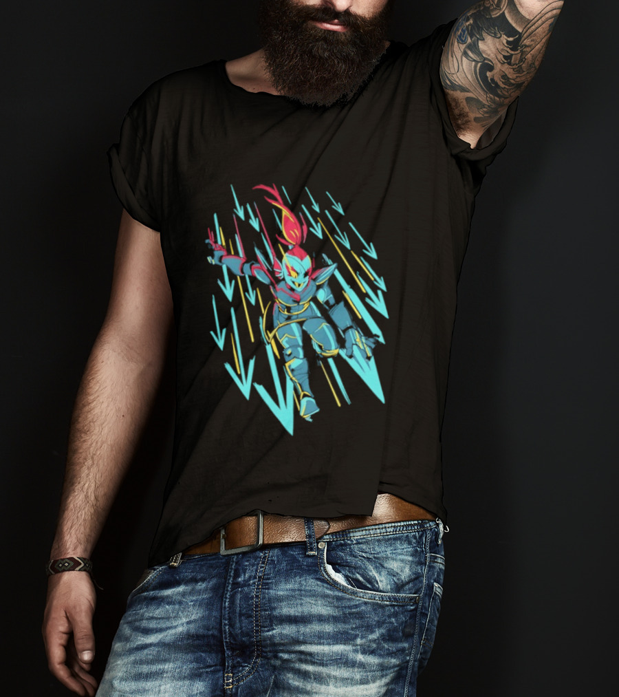 Undyne Onslaught 10th Anniversary Undertale T-Shirt