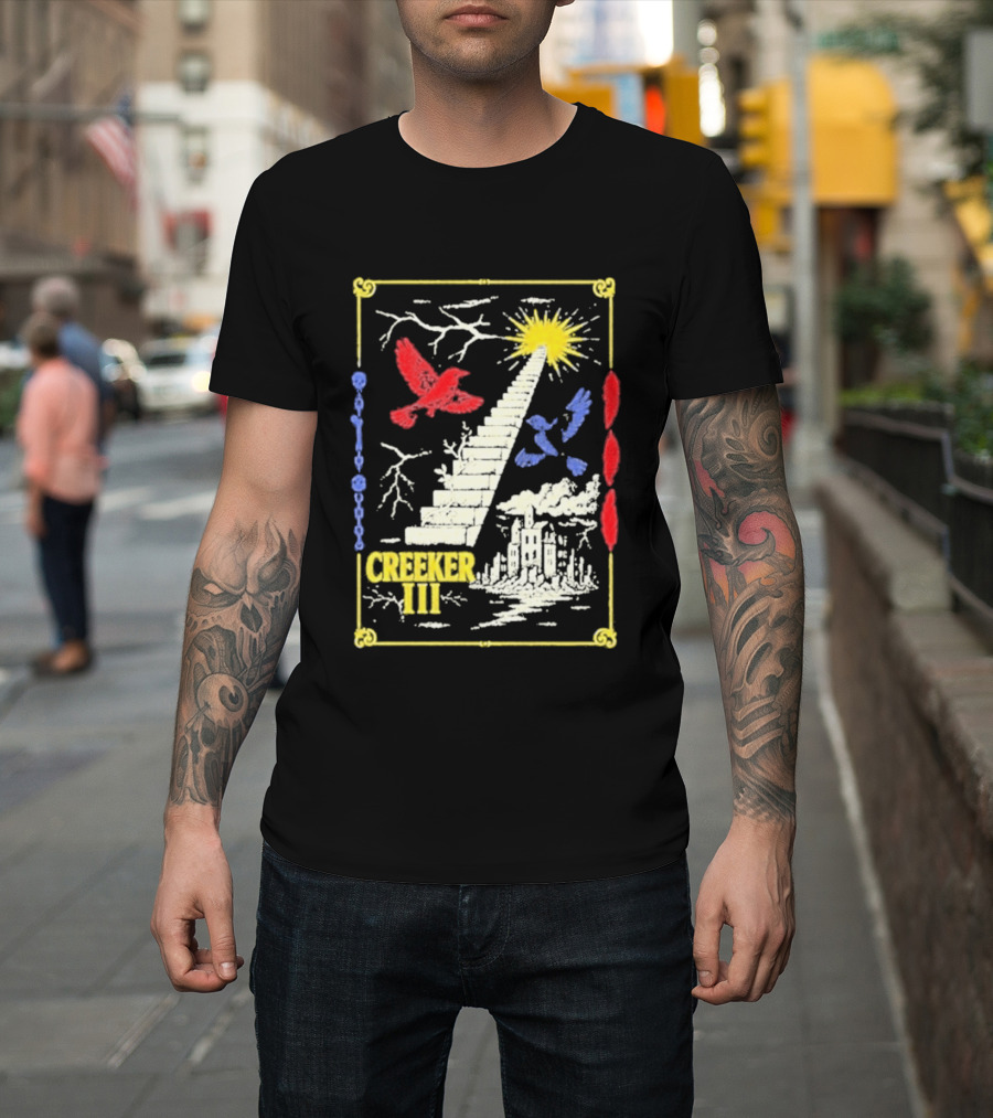 Creeker III Stairway To Sun With Red Bird And Blue Bird T-Shirt