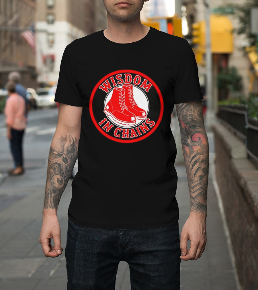 Wisdom In Chains Red Boots Hardcore Punk Band T-Shirt