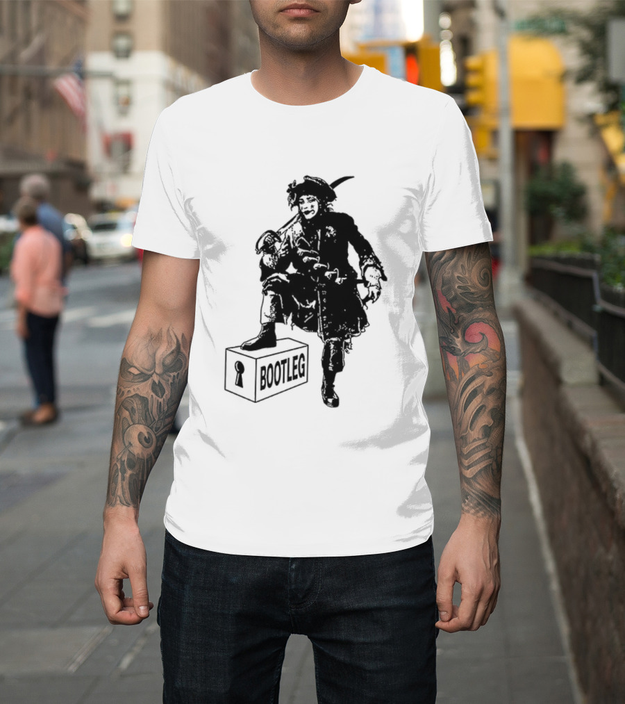 Bootleg The Garden Ghosts Spirits Shades Spectres Apparitions Pirate 2 Sided T-Shirt