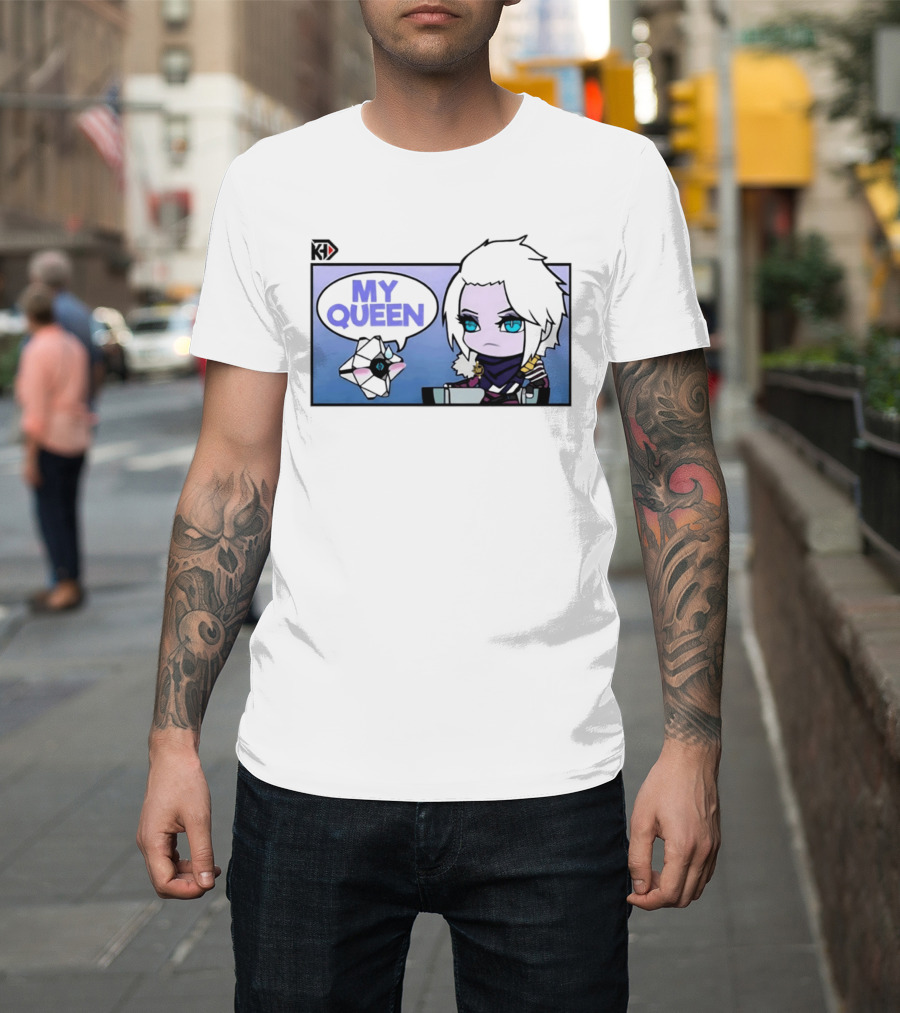 Mara Simp My Queen Chibi Character With Ghost Companion T-Shirt