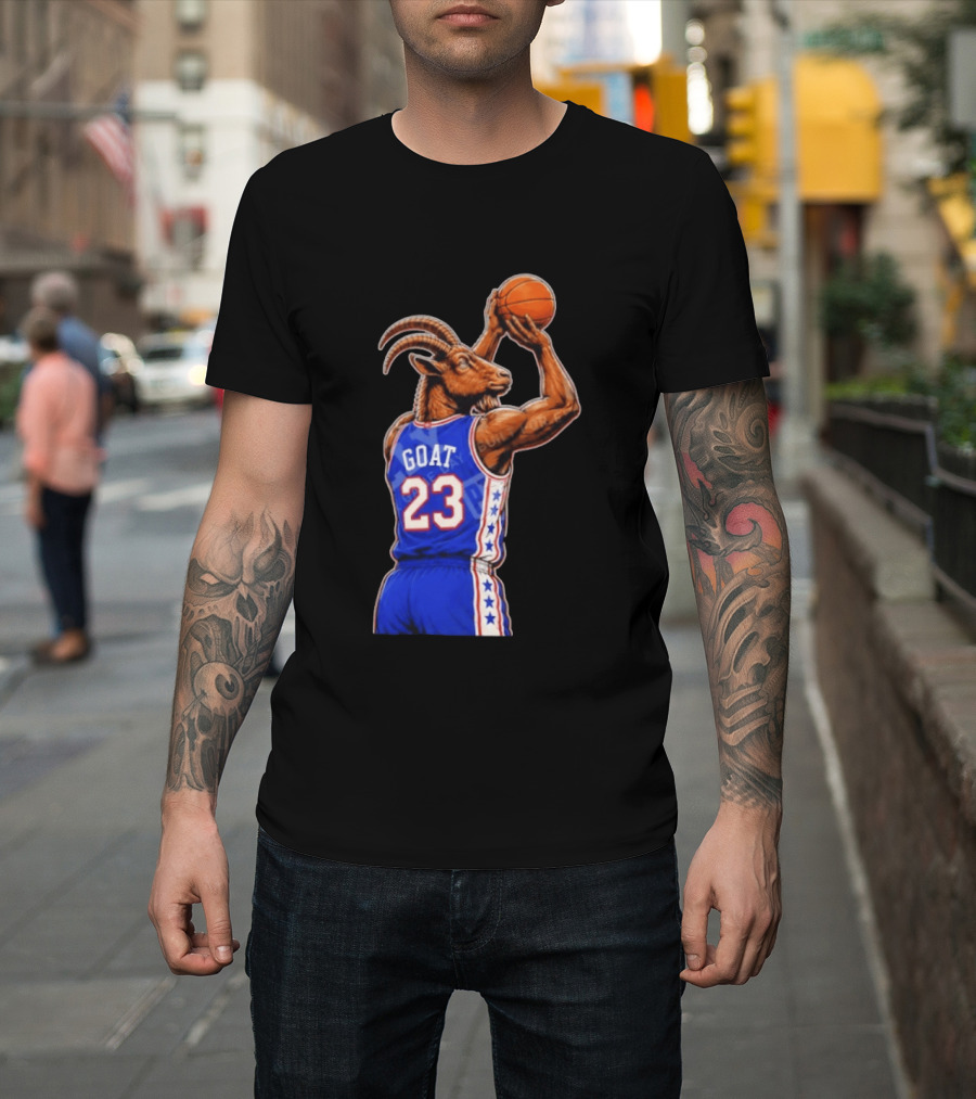 GOAT 23 Basketball Jersey Philadelphia Sixers LeBron James T-Shirt